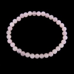 Pulsera Infantil de Cuarzo Rosa 4mm