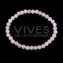 Pulsera Infantil de Cuarzo Rosa 4mm
