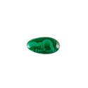 Pingente oval de malaquita com furo