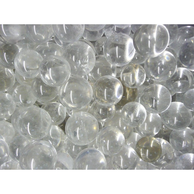 Cuarzo transparente bolas pequeñas