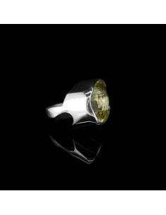 Ring of Citrine Faceted in 925 Sterling Silver (A46) 2