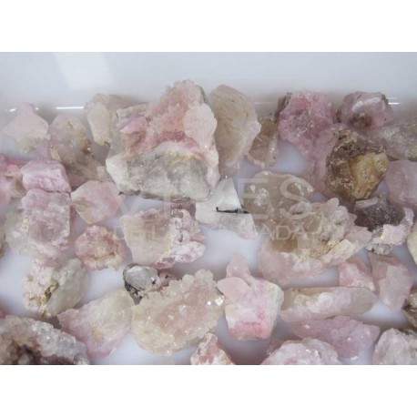 Quartz pink crystallized