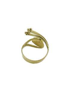 Anillo de Bronce con Mineral Aleatorio -27- 2