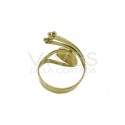 Anillo de Bronce con Mineral Aleatorio -27-