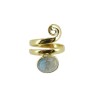 Bronze Ring with Mineral -31-