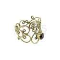 Anillo de Bronce con Mineral Aleatorio -46-