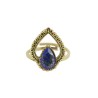 Bronze Ring with Mineral -37-