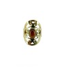 Anel de Bronze com Mineral -45-