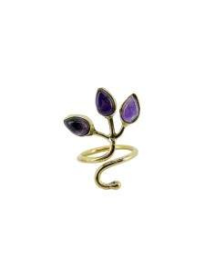 Bague de bronze avec minerai aléatoire -36-