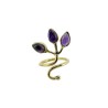 Bronze Ring with Mineral -36-