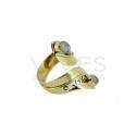Anillo de Bronce con Mineral Aleatorio -49-