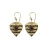 Pendientes de Bronce con Mineral  -30-