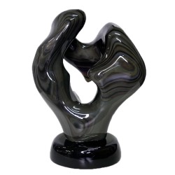 Escultura em Obsidiana Arco-Íris FO3