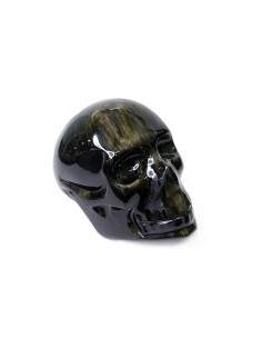 Calavera de Obsidiana Dorada 2