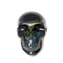Crânio de obsidiana Arco-íris Crânio de obsidiana Manto Huichol
