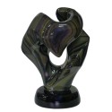 Sculpture en obsidienne arc-en-ciel FO3