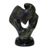 Sculpture en obsidienne arc-en-ciel FO3