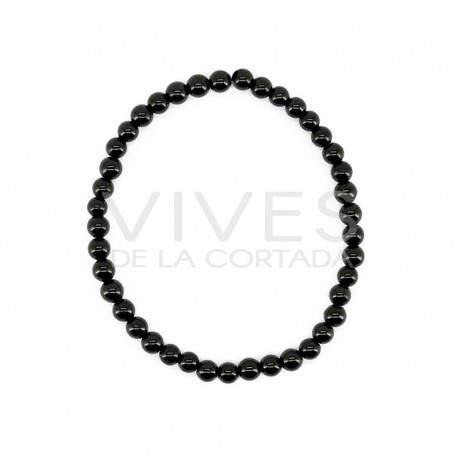Bracelet Infantile de Tourmaline Noire 4mm