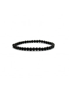 Bracelet Infantile de Tourmaline Noire 4mm