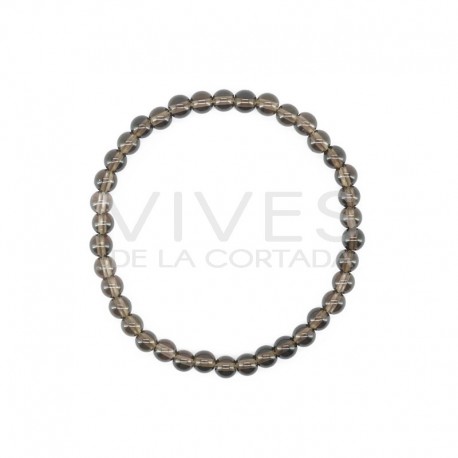 Pulseira de quartzo fumado para crianças 4mm