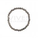 Pulsera Infantil de Cuarzo Ahumado 4mm