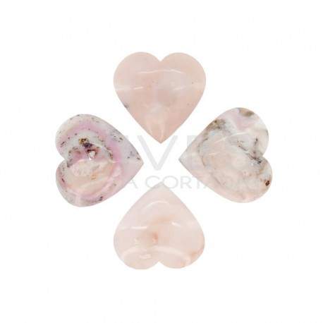 Corações de Opala Rosa (Embalagem 250gr)