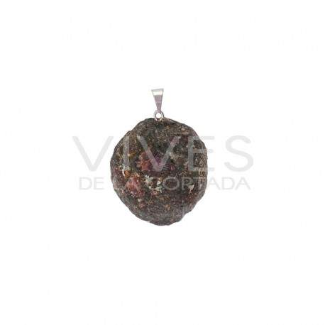 Pendentif Minerai brut plaqué argent