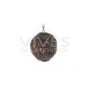 Pendentif Minerai brut plaqué argent