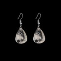 Earrings from Drop Mineral with Silver Plating