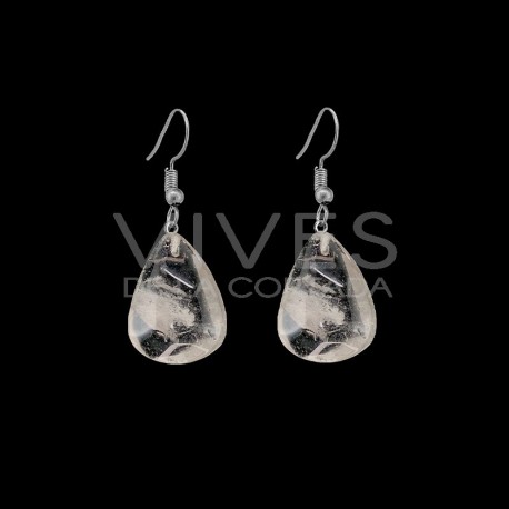 Earrings from Drop Mineral with Silver Plating