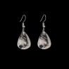 Silver Plated Smoky Quartz Drop Earrings