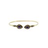 Bracciale di Bronzo Sottile con Ametista -26.2-