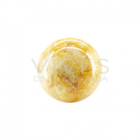 Esfera Grande de Cuarzo Hematoide Amarillo H1