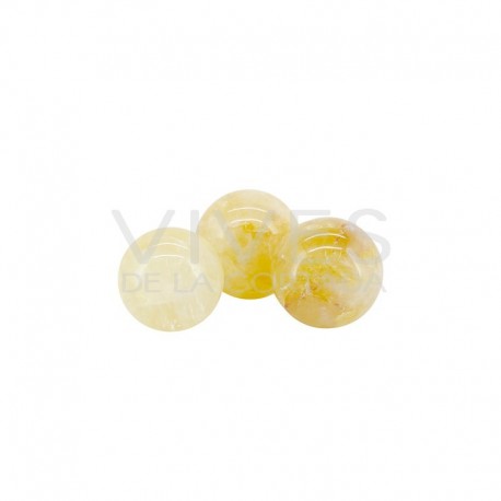 Esferas Pequeñas de Cuarzo Hematoide Amarillo (Pack 100gr)