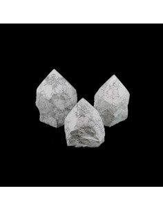 pontas Howlite semi-polida (Embalagem 600gr)