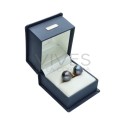 Earrings of Black Pearl in Gold 1st Law (C90)