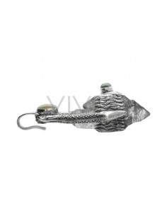 Colgante Herkimer en Plata de Ley 925 con Ópalo y Peridoto 2