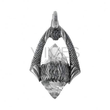 Colgante Hérkimer en Plata de Ley 925 con Ópalo y Peridoto