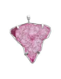 Pendentif de Rubélite en argent 925 (C8)