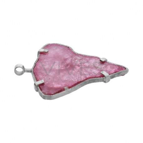 Colgante de Rubelita en Plata de Ley 925 (C8)