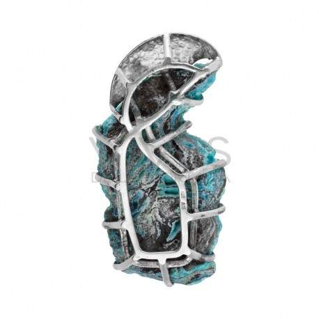 Pendentif hémimorphite en argent 925