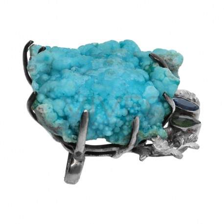 Colgante de Hemimorfita en Plata de Ley 925