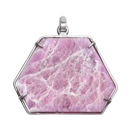 Pendentif rubis en argent 925 (G37)