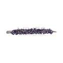Brazalete de Amatista y Perlas de Rio Gris en Plata de ley 925