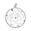 Pendentif Attrape-rêves Grand en plaqué argent