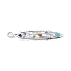 Colgante Atrapa Sueños Grande en Baño de Plata