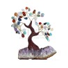 Small Mix Minerals Tree with Amethyst Druse Base