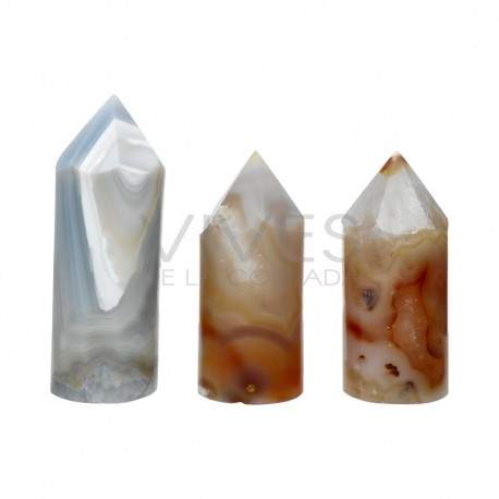 Ágata tingida Gerador Cilindro Pack 500 gramas