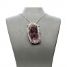 Pink Tourmaline Pendant in Sterling Silver 925