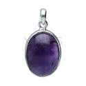 Oval Amethyst Set in 925 Sterling Silver